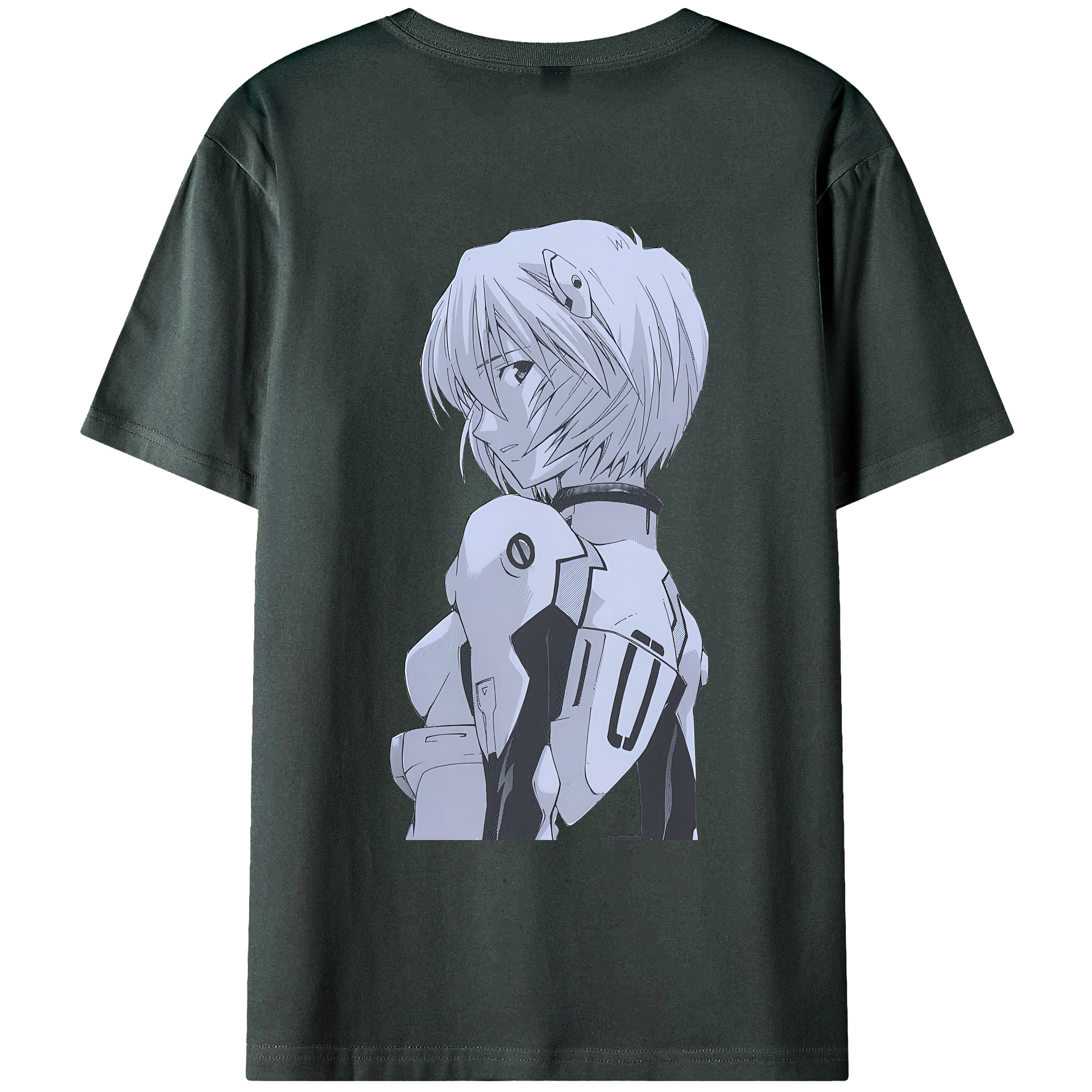 （画像用） EVA 新世紀エヴァンゲリオン 綿100％ メンズ半袖Tシャツ（バックプリント） 通気性